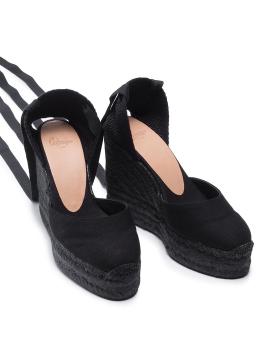 Castaner női espadrillák, 20966100, textil, 36 EU, fekete