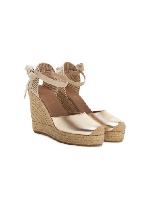 Еспадрили за жени Genuins, G105916, Естествена кожа, 39 EU, Златисти