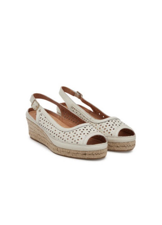 Pikolinos női espadrillák, W4A-1828, valódi bőr, 36 EU, fehér
