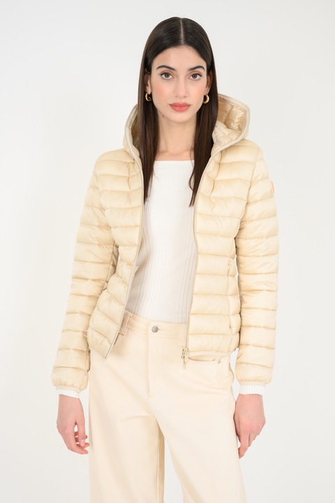 SAVE THE DUCK, Олекотено късо зимно яке Alexis, Златист