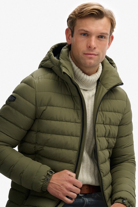 Superdry & Co, Fuji kapucnis télikabát, Spárgazöld