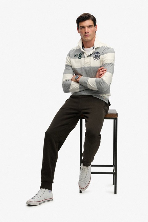 Superdry & Co, Pantaloni de trening conici Essential, Verde feriga