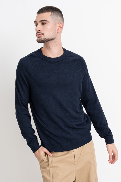 TOM TAILOR, Raglánujjú pulóver, Sötétkék