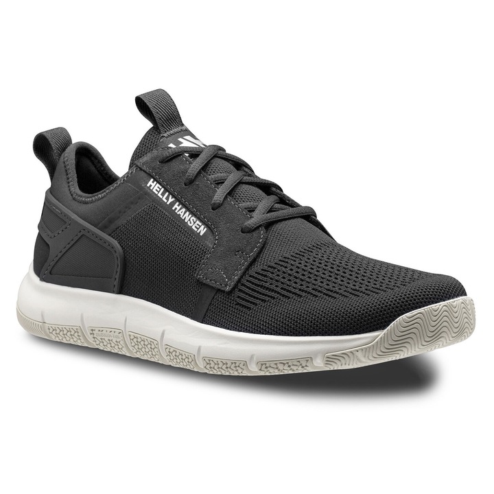 Pantofi pentru sporturi nautice Helly Hansen, 11704, Piele naturala, Negru