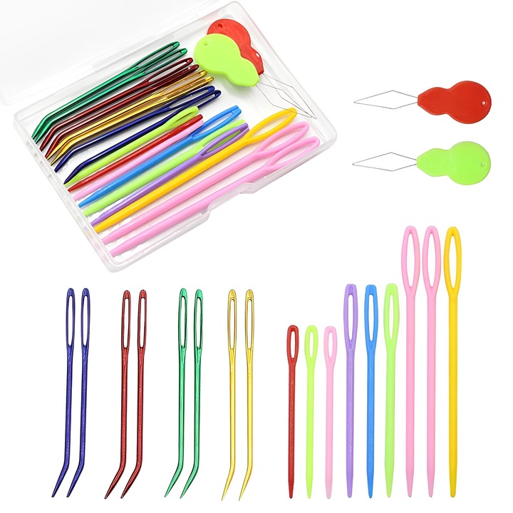 Set ace cusut TREXORA multicolor 19 piese