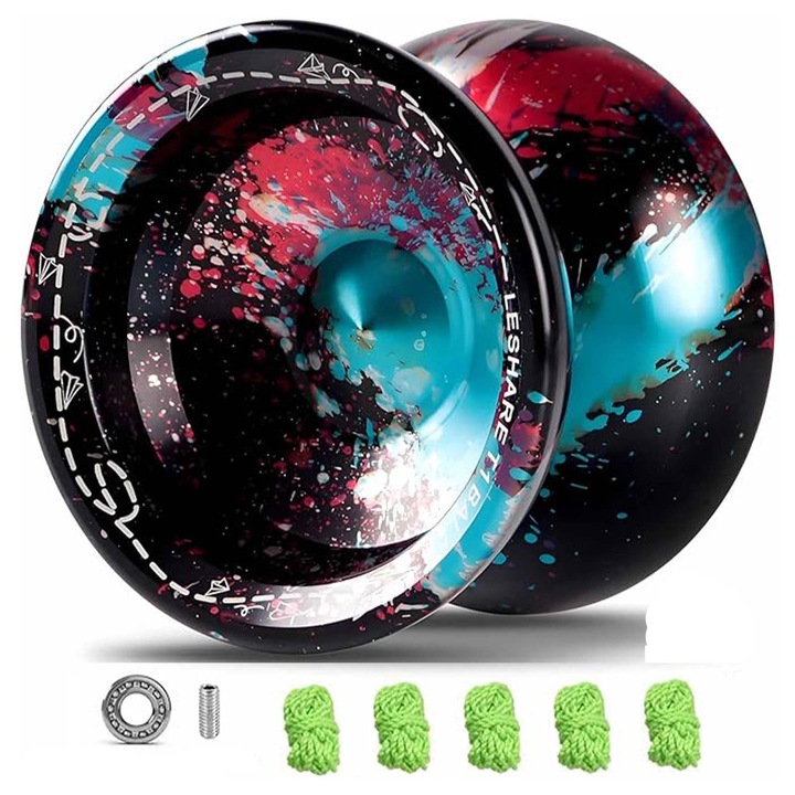 Yo-Yo TREXORA metal, multicolor 4.6mm 2 rulmenti 5 corzi