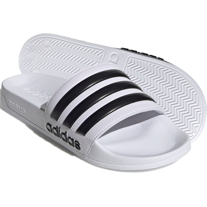 Чехли Adidas Adilette Shower Slides за мъже, черни, Бял | Черен
