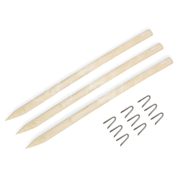 Tarusi pentru garduri sau porti, Be4Group, din lemn de alun, 120 cm diametru 6-8 cm 3 buc.