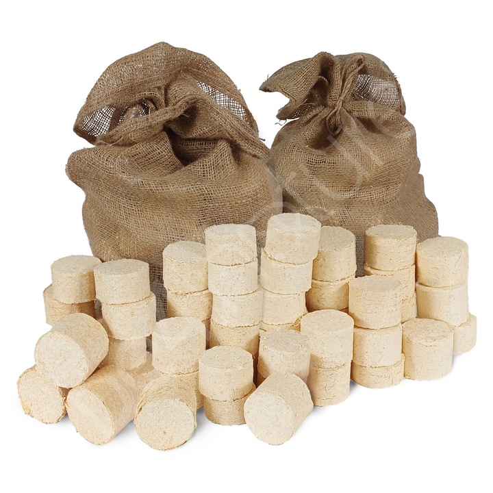 Brichete Be4nature in sac de iuta 25 kg