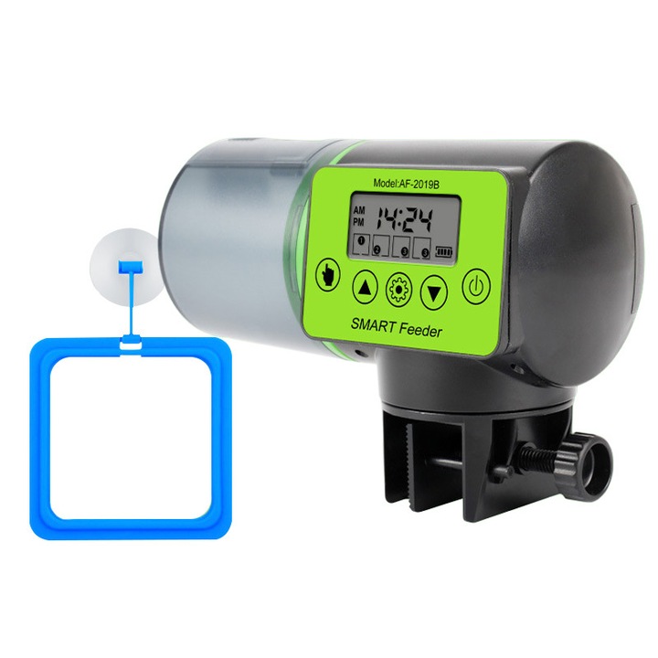 Hranitor SMART Prixtal pentru Acvariu, capacitate 200 ml, programare in timp, fixare stabilă