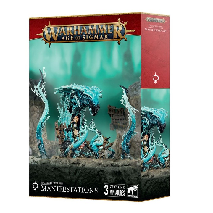 Разширение за игра Warhammer Age of Sigmar, Manifestation Idoneth Deepkin, Games Workshop, 17 части, сиво