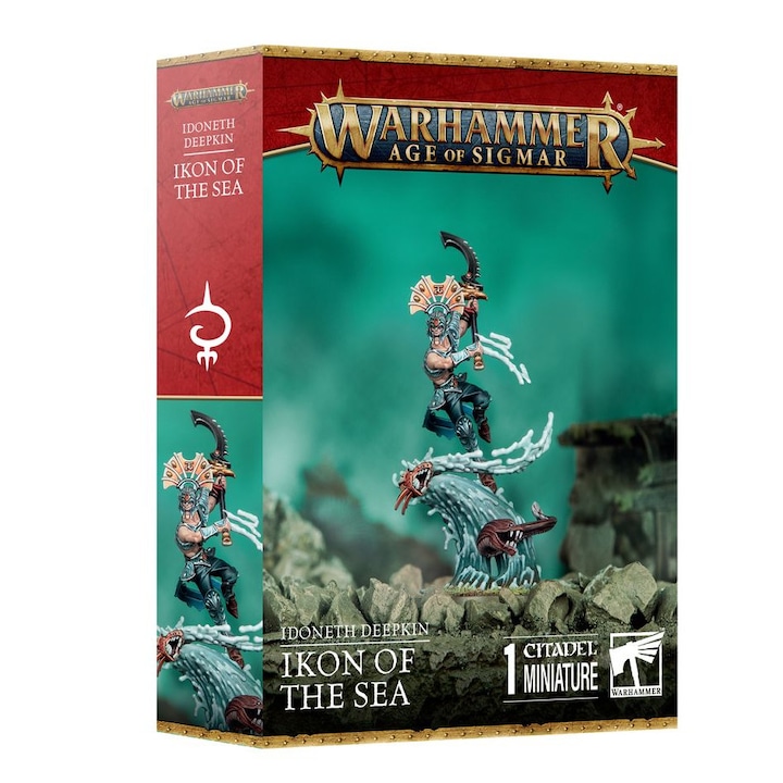 Warhammer Age of Sigmar játékbővítő Ikon of the Sea Storm Idoneth Deepkin Games Workshop 16 darabos, szürke