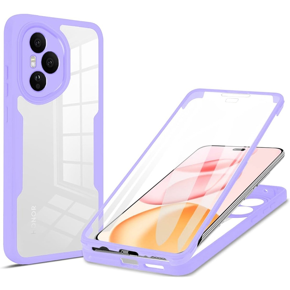 Husa pentru Honor 400 Pro DaDen® ColorVerse 360, Antisoc, Protectie completa spate-ecran, Mov