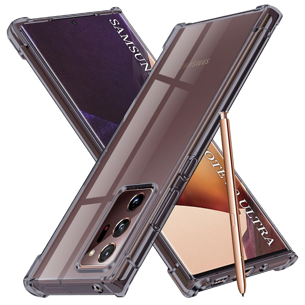 Husa pentru Samsung Galaxy Note 20 Ultra 4G / Note 20 Ultra 5G - Techsuit Shockproof Clear Silicone - Smoke Black