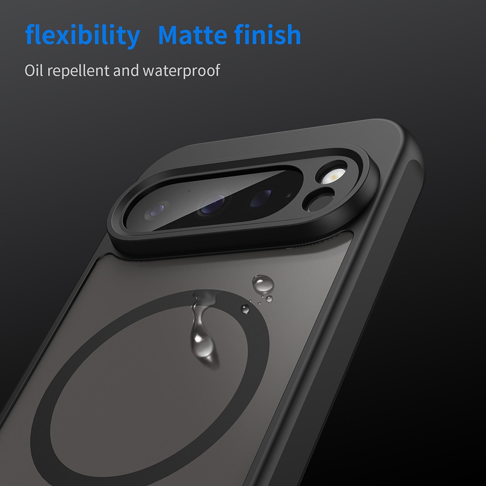 Husă pentru telefon, HaloFrost II, Black, compatibilă MagSafe, protecție avansată, Google Pixel 9 Pro