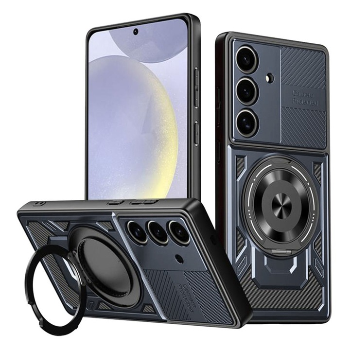 Husa pentru Samsung Galaxy S24, din Policarbonat, Danex, Culoare Albastru