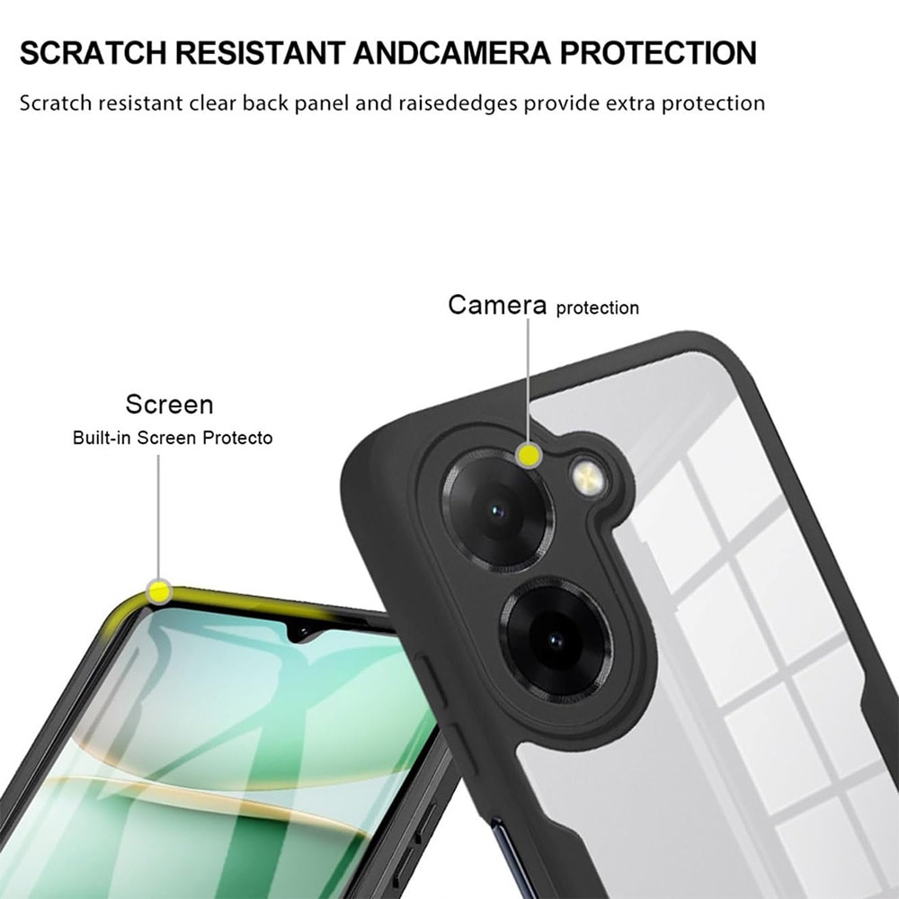 Husa pentru Xiaomi Redmi A5A 4G (Standard) + Folie - Techsuit ColorVerse 360 Series - Black