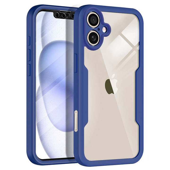 Husa pentru iPhone 17 + Folie - Techsuit ColorVerse 360 Series - Blue