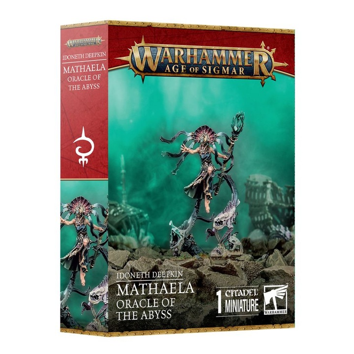 Warhammer Age of Sigmar játékbővítés Mathaela Oracle of The Abyss Idoneth Deepkin Games Workshop 13 darabos, szürke