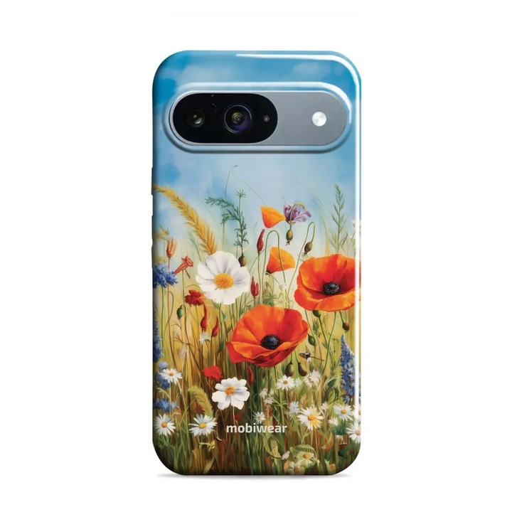 Husa Mobiwear - Elite Pro - EP43E pentru Google Pixel 9, flori de camp