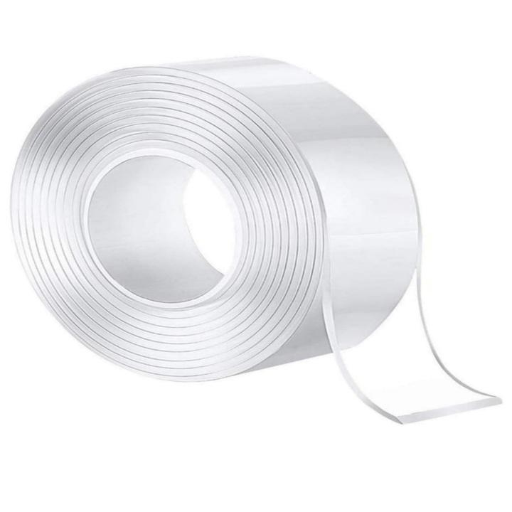 Karbon autóvédő szalag, ajtóra, küszöbre, lökhárítóra, belső/külső, ellenálló, 52mm x 10m, Vanaxalife®, átlátszó