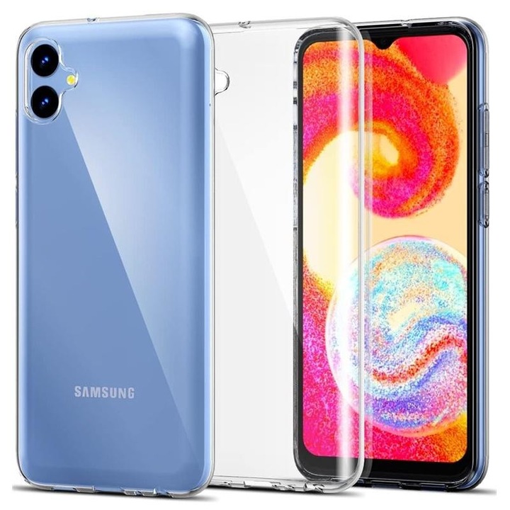 Vékony, átlátszó tok, kompatibilis a Samsung Galaxy A06 készülékkel