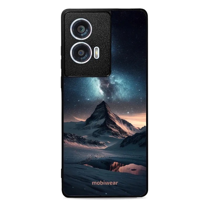 Калъф, Mobiwear - Glossy Case - G006G за Motorola Edge 50 Fusion, Нощна Планина