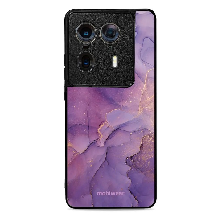 Калъф, Mobiwear - Glossy Case - G050G за Motorola Edge 50 Ultra, Лилаво