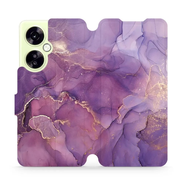 Калъф, Mobiwear - Book - VP20S за OnePlus Nord CE 3 Lite 5G, Лилаво