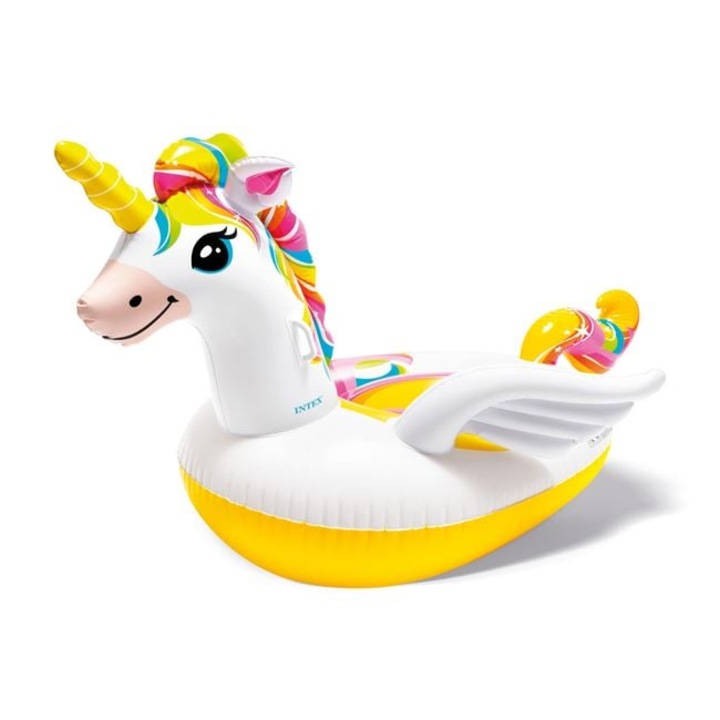 Colac gonflabil Intex Unicorn cu aripi, 226x173cm, 3+, multicolor