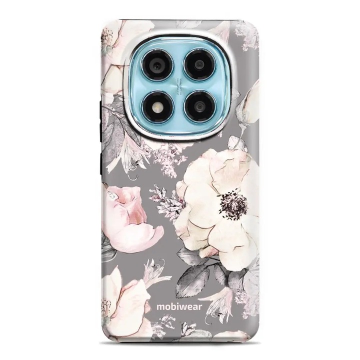 Калъф, Mobiwear - Elite Pro - EX06E за Xiaomi Redmi Note 14 Pro 5G, Розово С Флорален Мотив