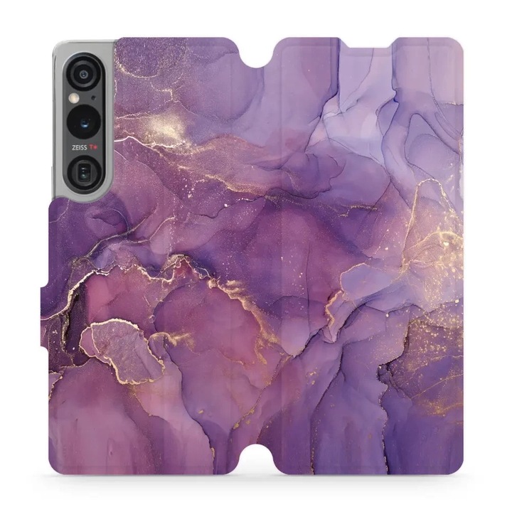 Husa, Mobiwear - Book - VP20S pentru Sony Xperia 1 V, violet