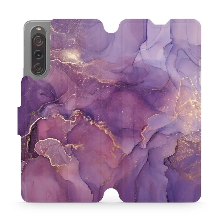 Husa, Mobiwear - Book - VP20S pentru Sony Xperia 10 V, violet