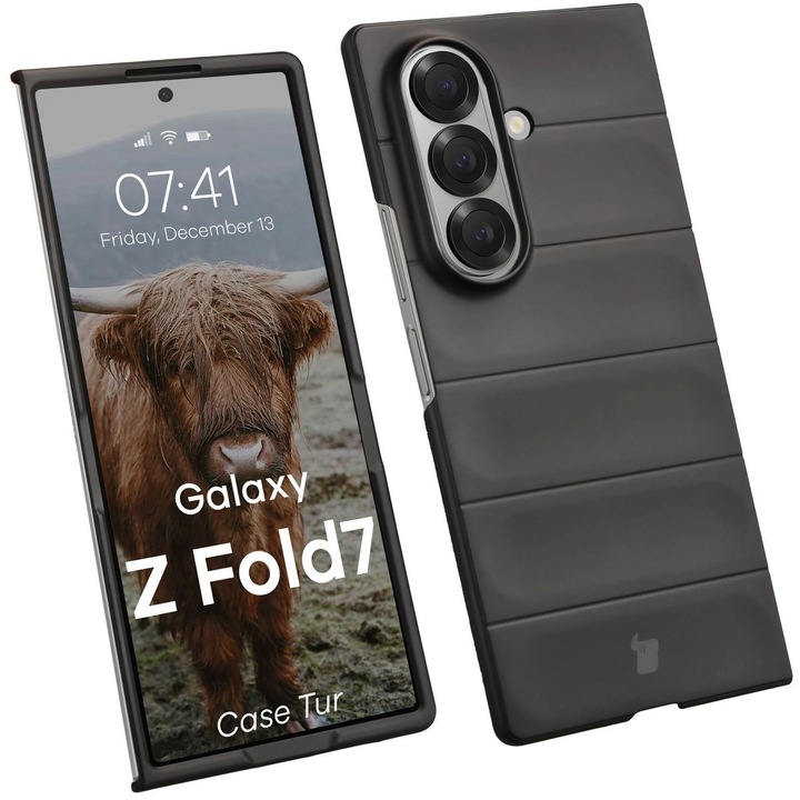 Husa Bizon Case Tur pentru Samsung Galaxy Z Fold7, negru