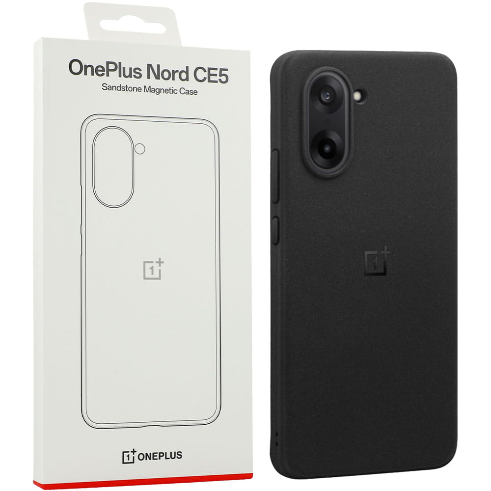 Husa OnePlus Sandstone Magnetic Case pentru OnePlus Nord CE5 5G, negru