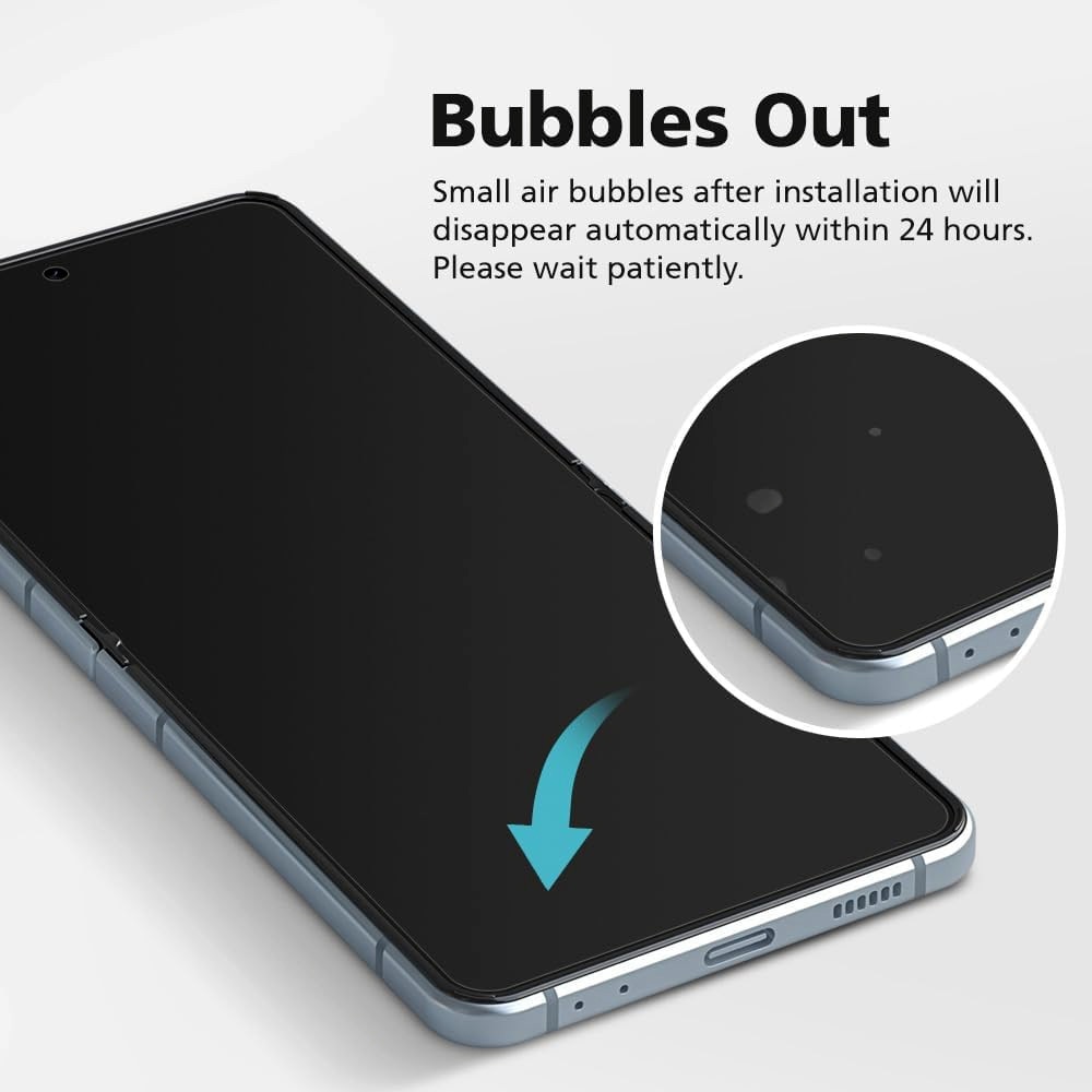 Folie Hydrogel Regenerabil MATTE pentru Samsung Galaxy Z Flip8 / Flip 8, High Sensitivity, Textura Mata, HD Clarity, NoReflexion, Shock Absorption, Flexible Hydro-Crystal, Elite Class Protection, Clear