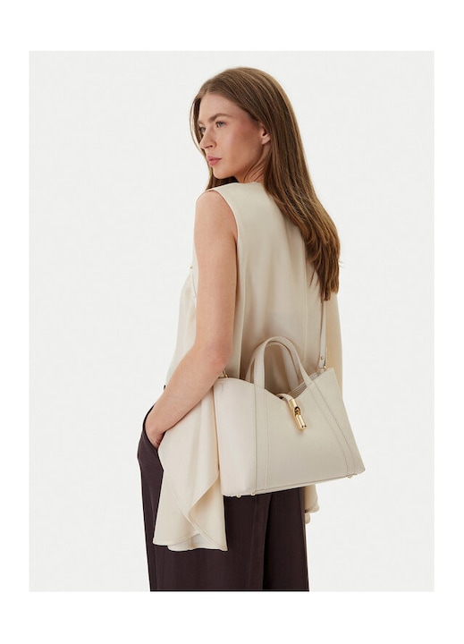 Furla női táska, WB01789 BX3353 KH, Természetes bőr, Ecru