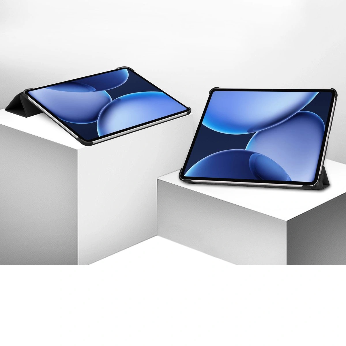 Husa tableta Bizon Case Tab Croc pentru OnePlus Pad 3 / 2 Pro / OPPO Pad 4 / 4 Pro, negru