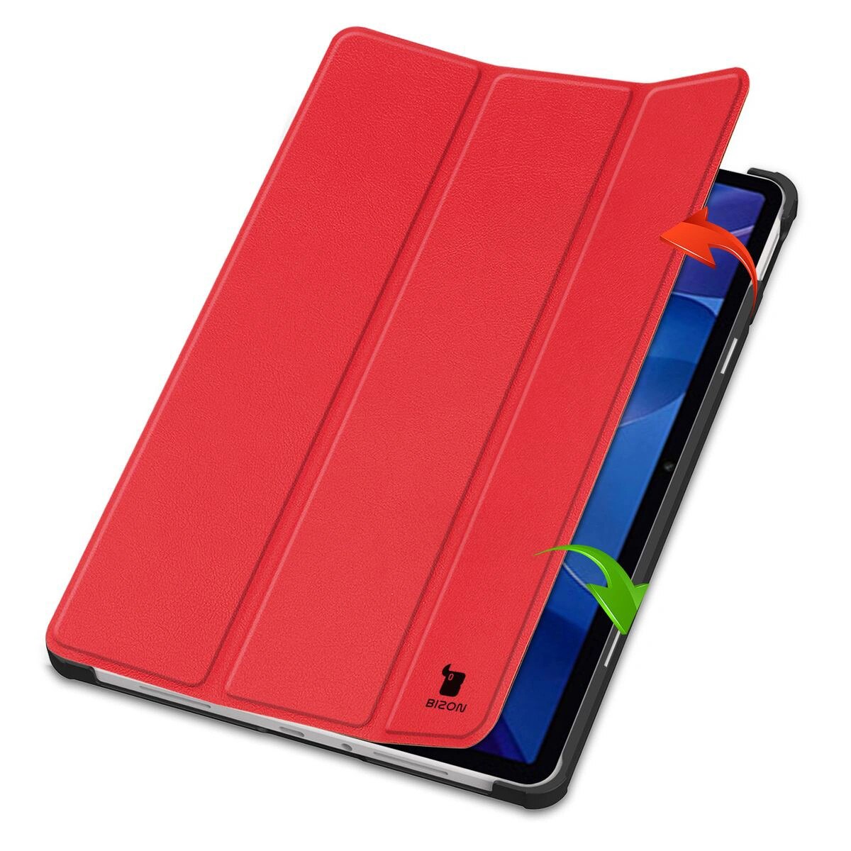 Husa tableta Bizon Case Tab Croc pentru Xiaomi Redmi Pad 2, rosu