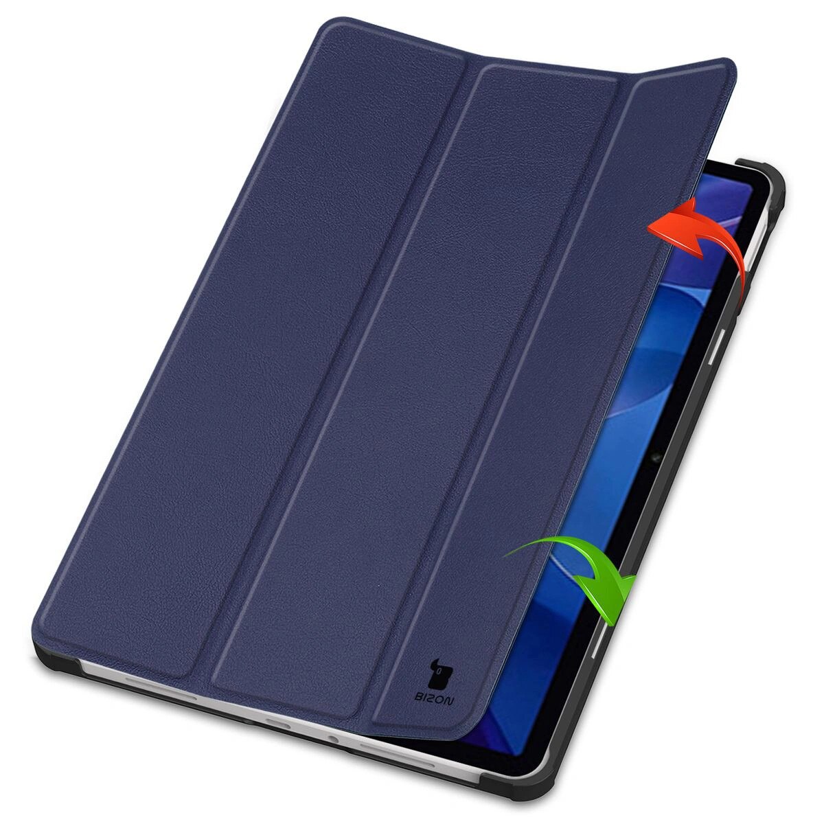 Husa tableta, Bizon Case Tab Croc pentru Xiaomi Redmi Pad 2, albastru inchis