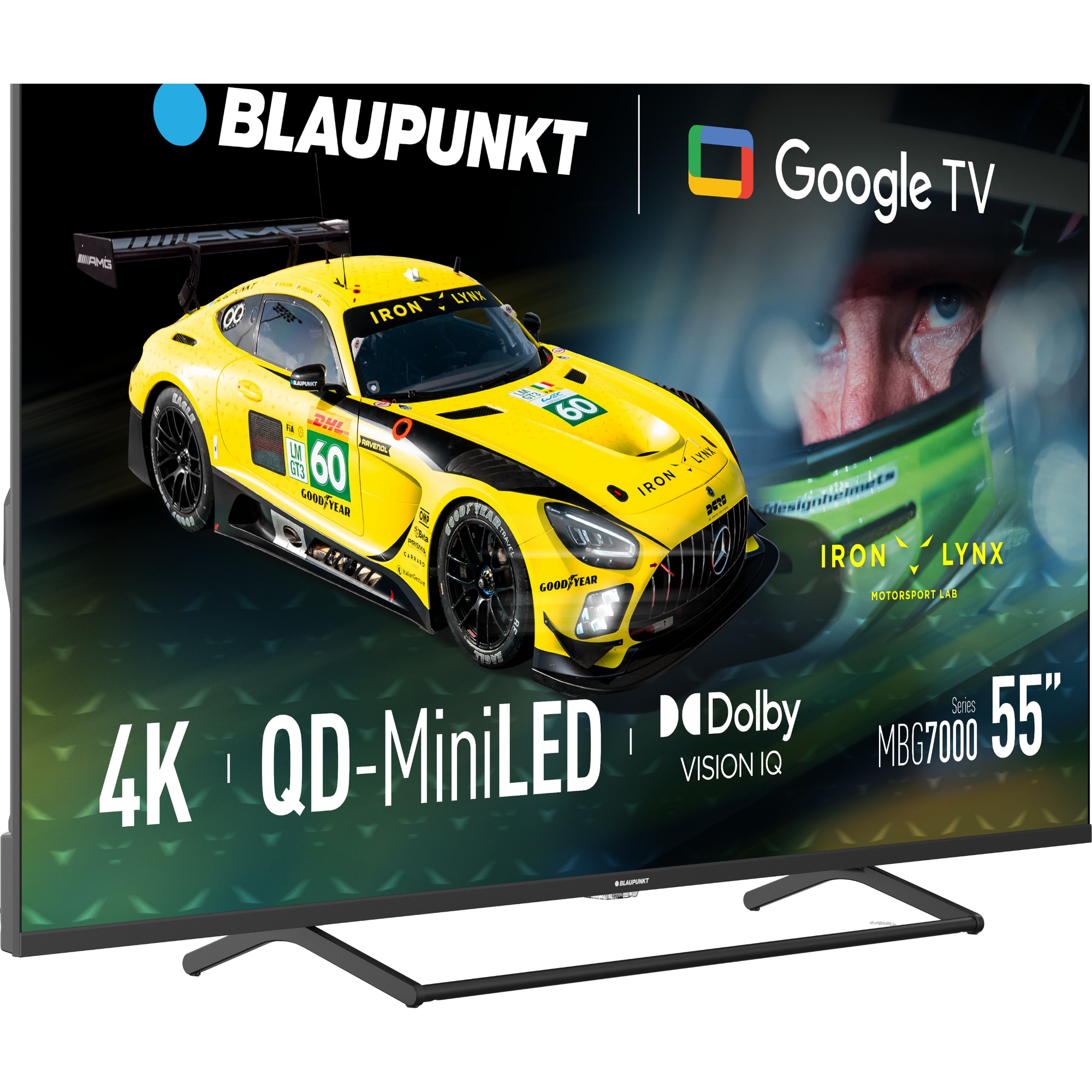 Televizor Blaupunkt MiniLed 55MBG7000S, 139 cm, Smart Google TV, 4K Ultra HD, 144Hz, Clasa F (Model 2025)