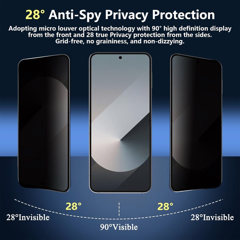 Folie Hydrogel PRIVACY Regenerabil pentru Samsung Galaxy Z Flip8/ Flip 8 Anti-Spy, High Sensitivity, Shock Absorption, Flexible Hydro-Crystal, Increased Intimacy, Elite Class Protection, Oleophobic Function
