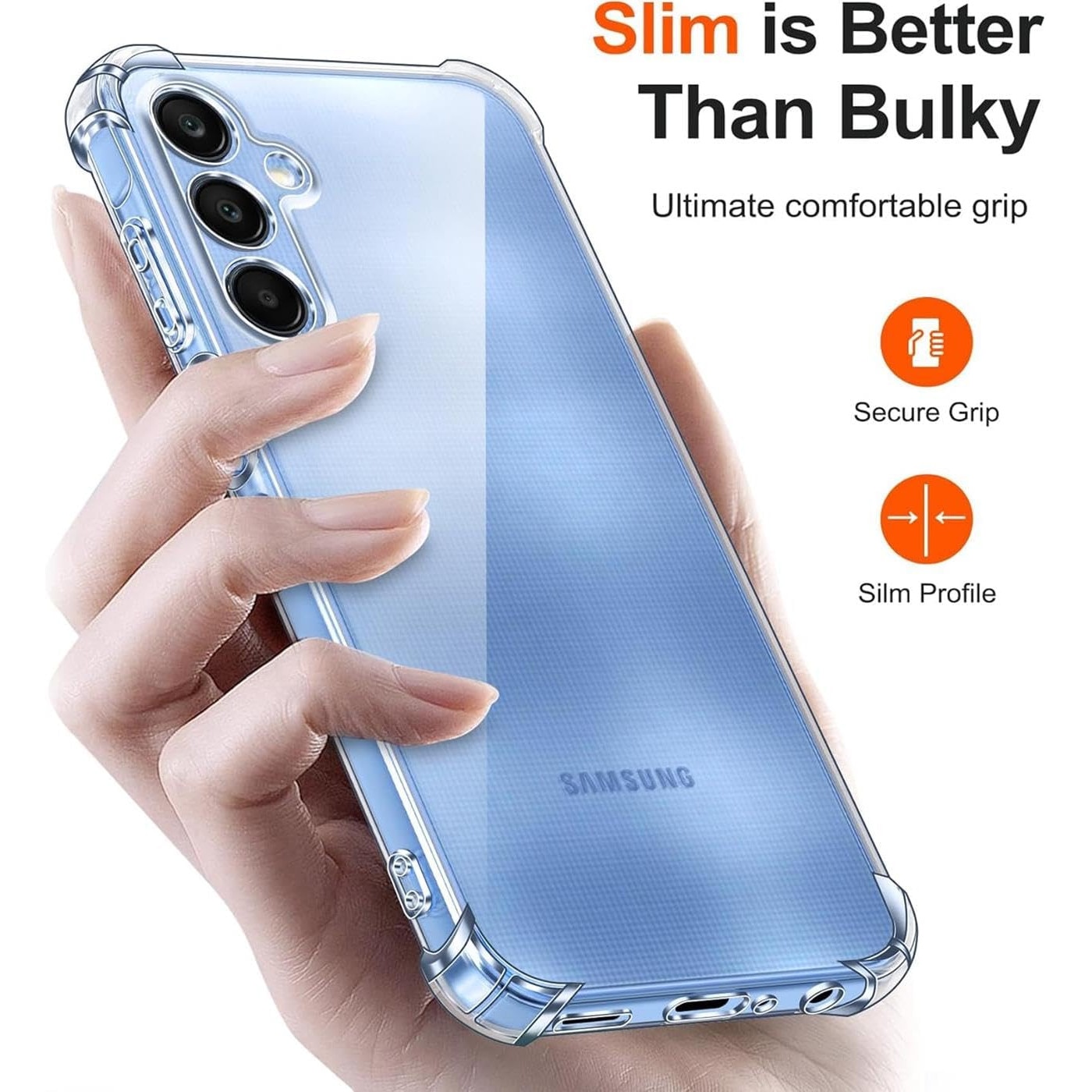 Husa Anti soc, transparenta compatibila cu Samsung Galaxy A25 5G