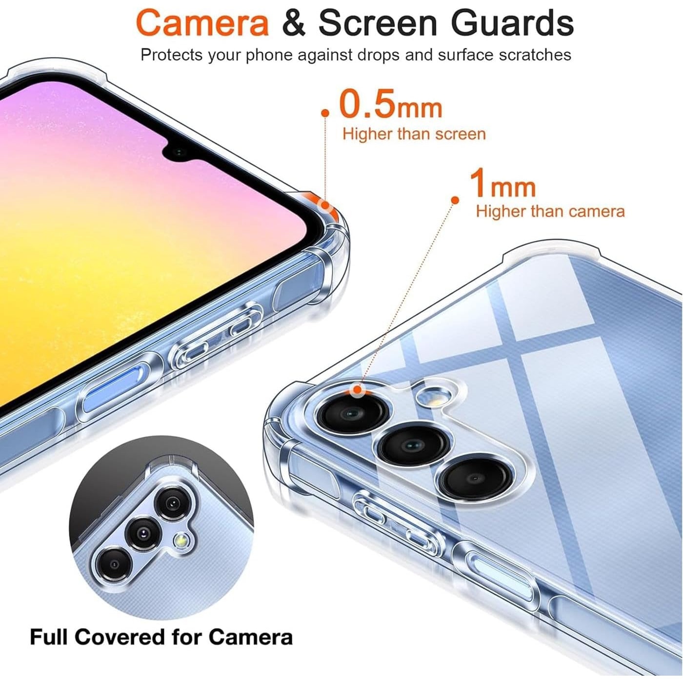 Husa Anti soc, transparenta compatibila cu Samsung Galaxy A25 5G