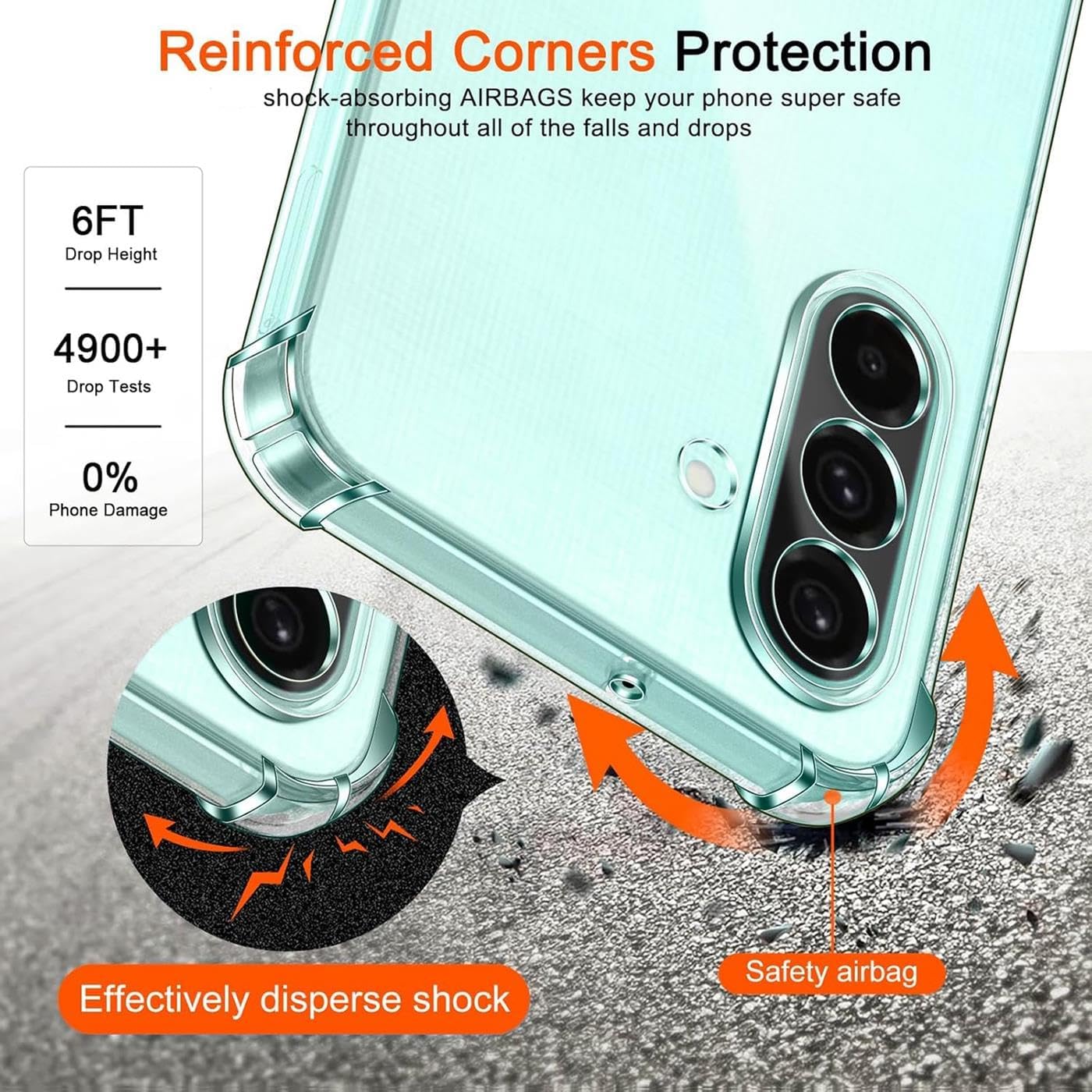 Husa Anti soc, transparenta compatibila cu Samsung Galaxy A26 5G