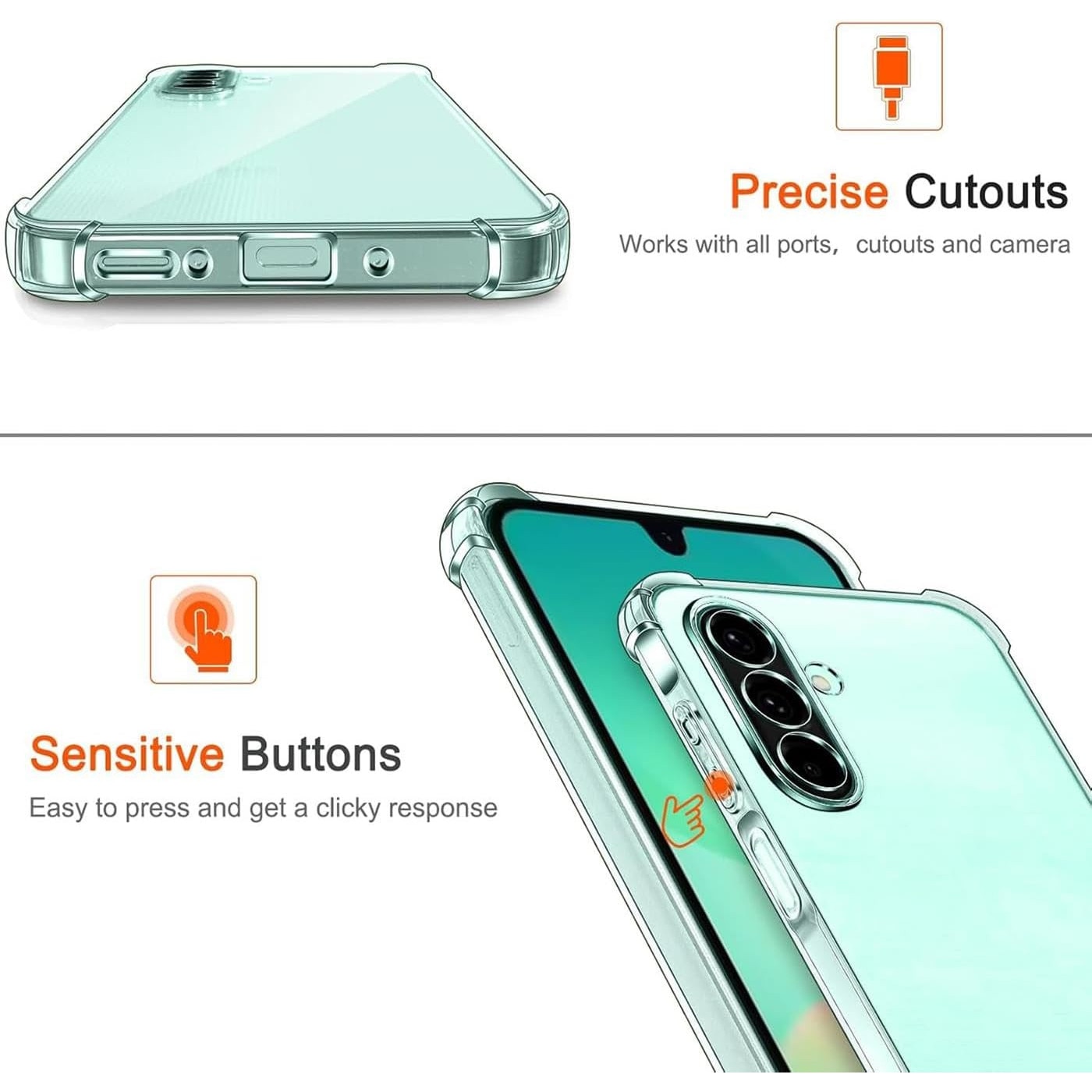 Husa Anti soc, transparenta compatibila cu Samsung Galaxy A26 5G