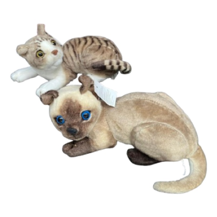 set 2 pisici de plus 20 cm