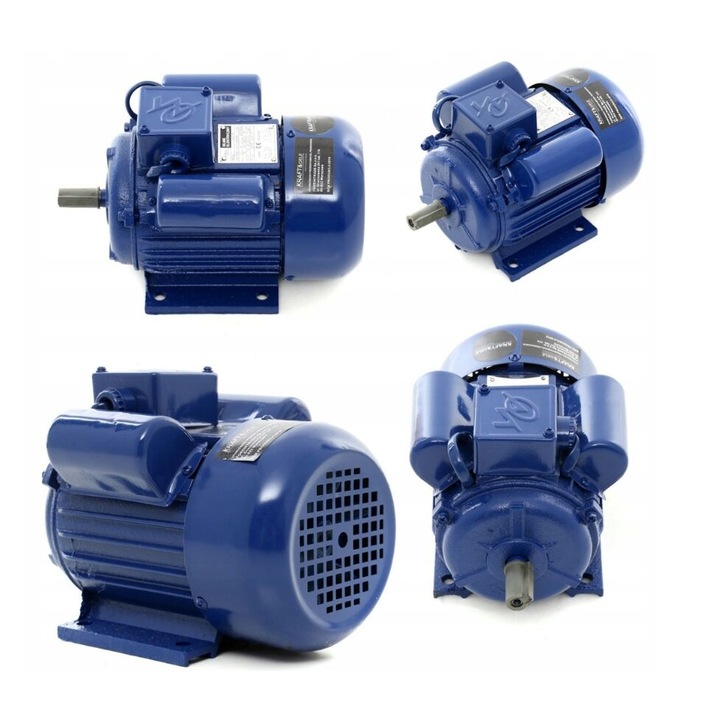 Egyfázisú villanymotor 1,5 kW, 1400 ford/perc, 220V, Kraft