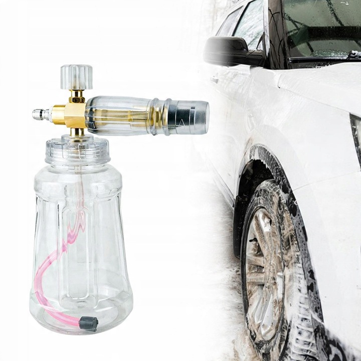 Lance de spumare Rosfix 1L 1/4", transparent, reglare unghi si dozare