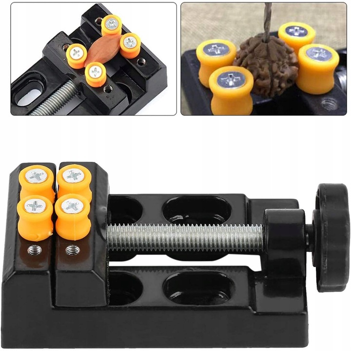 Imadlo metalic Rosfix, compact 63x105 mm, deschidere maxima 55 mm, montaj vertical si orizontal, set complet